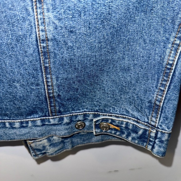 Express Bleus Vintage Blue Jean Jacket Size Large - Picture 3 of 10